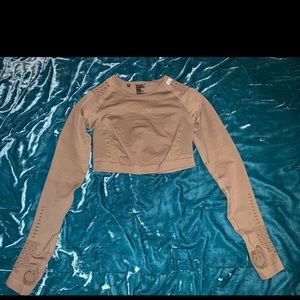 FLAWLESS KNIT LONG SLEEVE CROP TOP